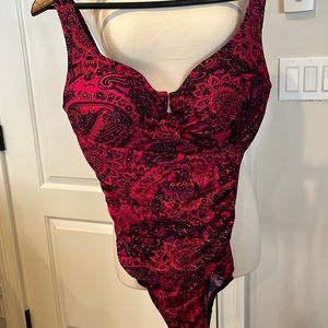 Swimwear Miracle suit one piece never worn size 14